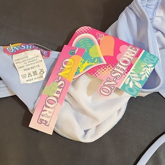 BRAND NEW ON-SHORE 2-PIECE SILKY MATERIALS WOMEN"S BIKINI SWIMSUITS - Picture 12 of 13